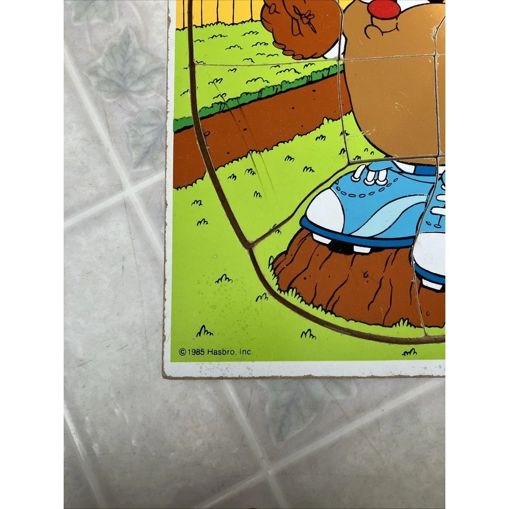 Vintage 1985 Playskool‎ Potato Head Kids Slugger Wooden Puzzle 11 Pieces 252-08